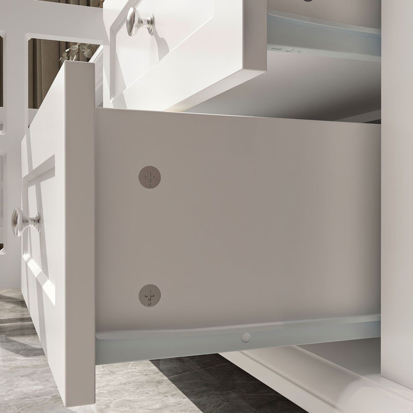 FUFU&GAGA Modern/Contemporary White Tv Cabinet (Accommodates TVs up to 80-in)