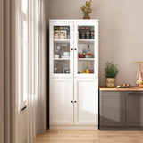 FUFU&GAGA Contemporary/Modern White Curio Cabinet
