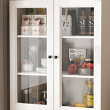 FUFU&GAGA Contemporary/Modern White Curio Cabinet