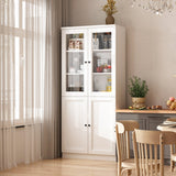 FUFU&GAGA Contemporary/Modern White Curio Cabinet