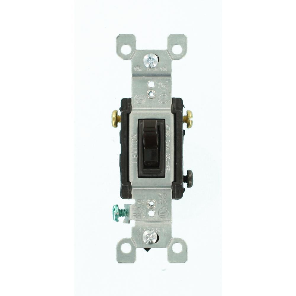 15 Amp 3-Way Toggle Switch, White - Super Arbor