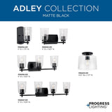 Progress Lighting Adley 9-Light Matte Black Transitional Chandelier