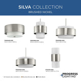 Progress Lighting Silva 3-Light Brushed Bronze Modern/Contemporary Drum Medium Hanging Pendant Light