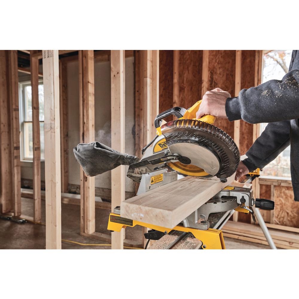 15 Amp Corded 10 in. Compound Single Bevel Miter Saw - Super Arbor