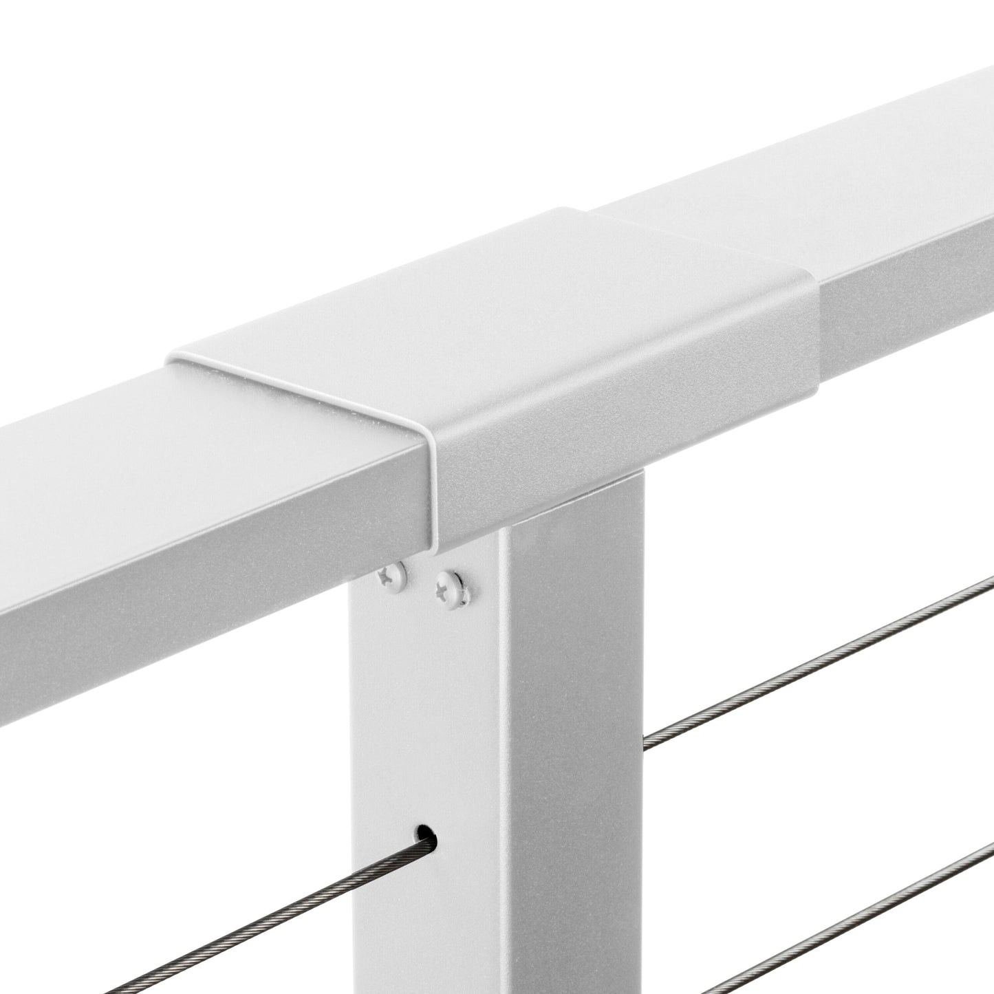 CityPost Face Mount x 36-in White Steel Deck Cable Rail Kit