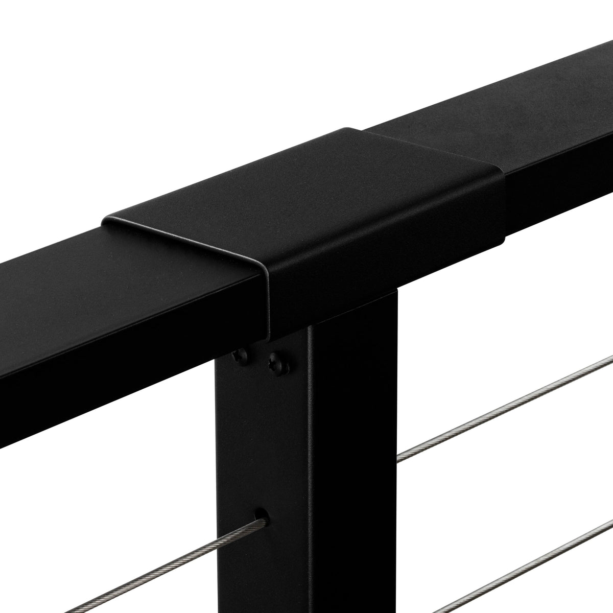 CityPost Face Mount x 36-in Black Steel Deck Cable Rail Kit