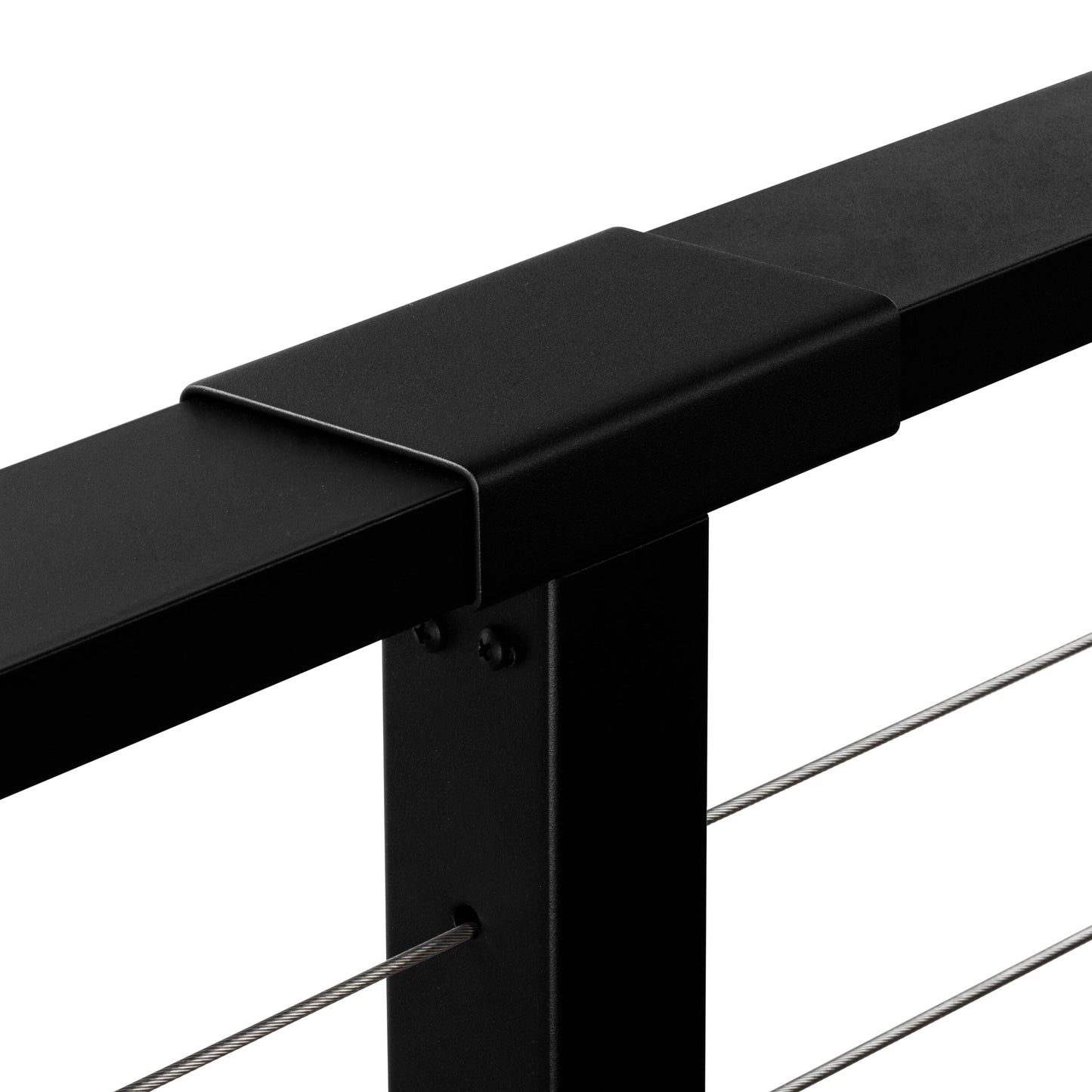 CityPost Face Mount x 36-in Black Steel Deck Cable Rail Kit