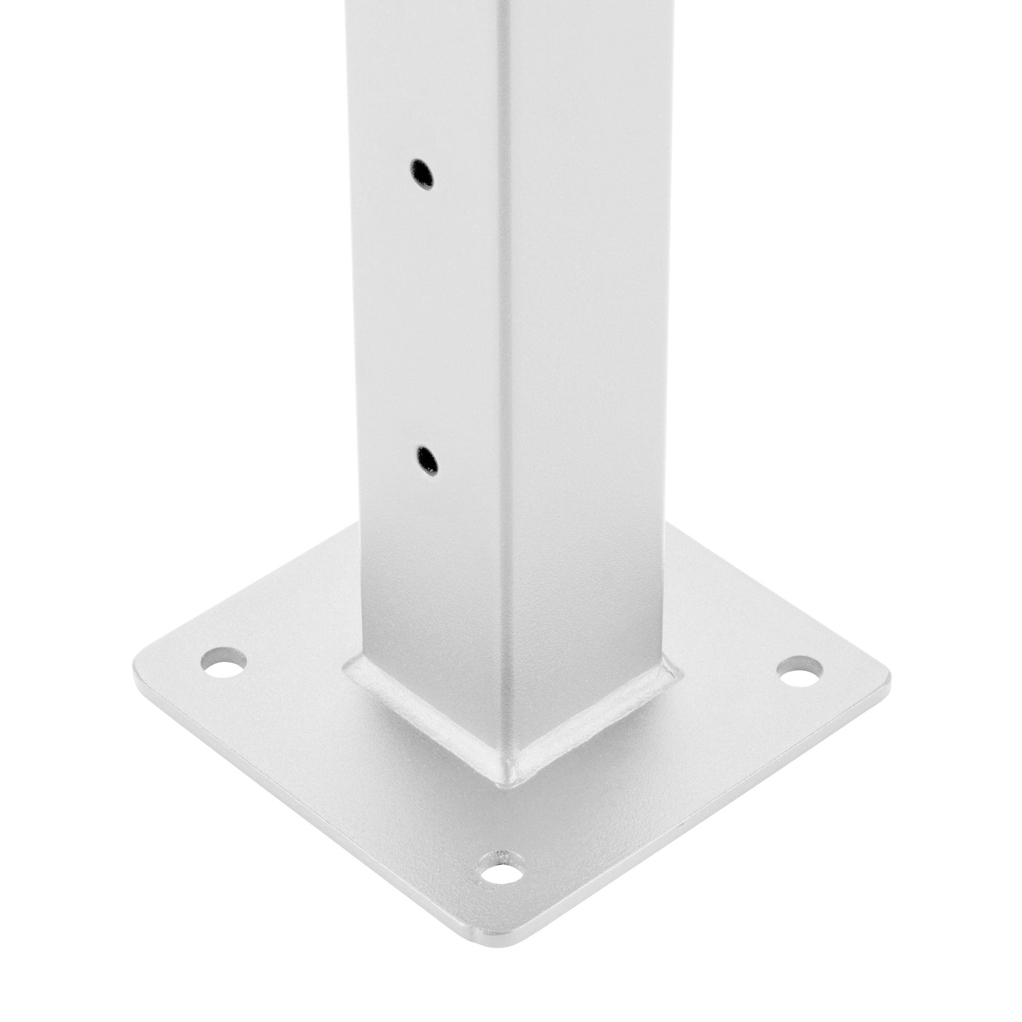 CityPost Deck Mount White Steel Deck Cable Rail Kit
