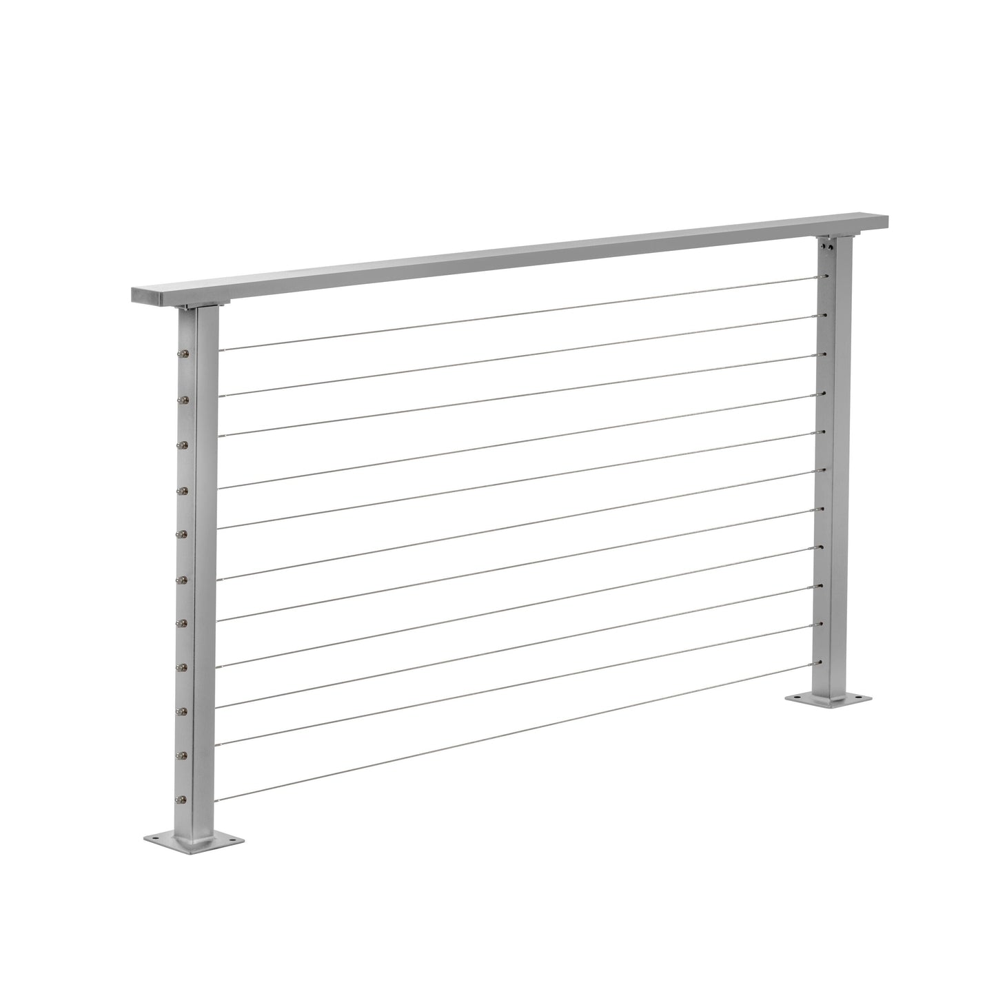 CityPost Deck Mount x 36-in Grey Steel Deck Cable Rail Kit