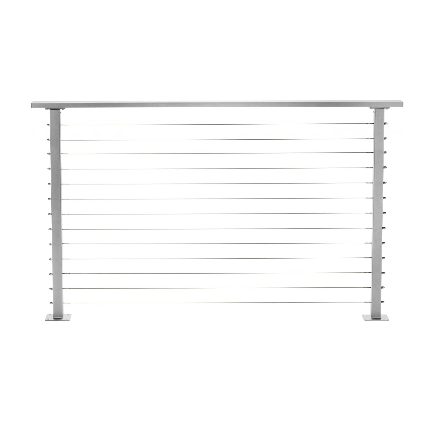 CityPost Deck Mount x 36-in Grey Steel Deck Cable Rail Kit