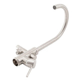 1-Handle Freestanding Floor Mount Tub Faucet Bathtub Filler with Hand Shower in Brush Nickel - Super Arbor