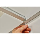 RELIABILT 144-in Galvanized Steel White Wall Moulding Trim