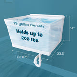 Cambridge Resources 23.5-in 1-Basin White Wall Mount Utility Tub with Drain