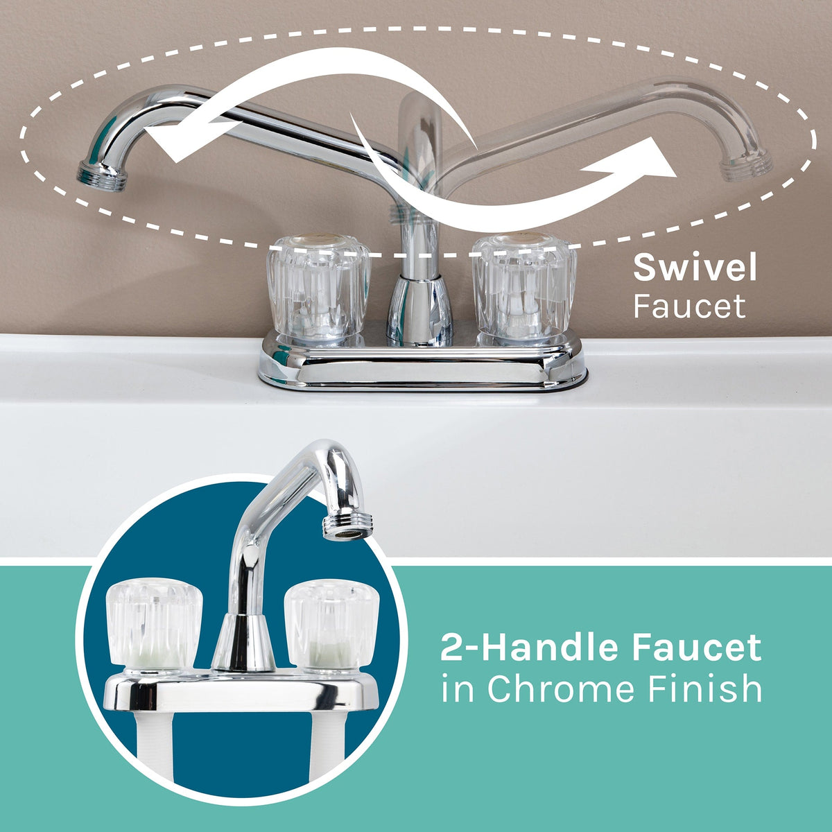 Cambridge Resources White 1-Basin Utility Tub with Drain and Faucet