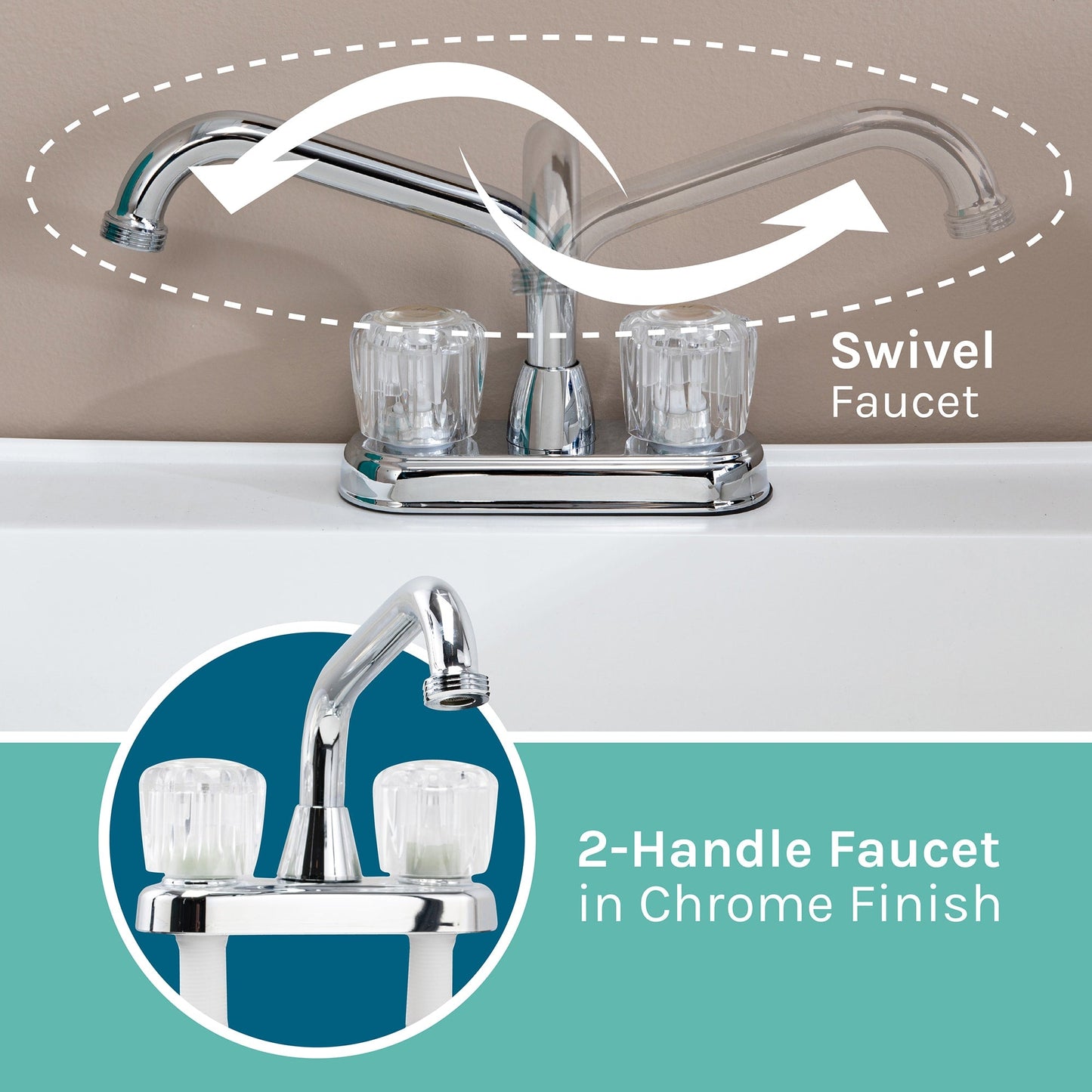 Cambridge Resources White 1-Basin Utility Tub with Drain and Faucet