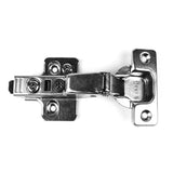 110-Degree 35 mm Half Overlay Soft Close Frameless Cabinet Hinges with Installation Screws (30-Pairs)