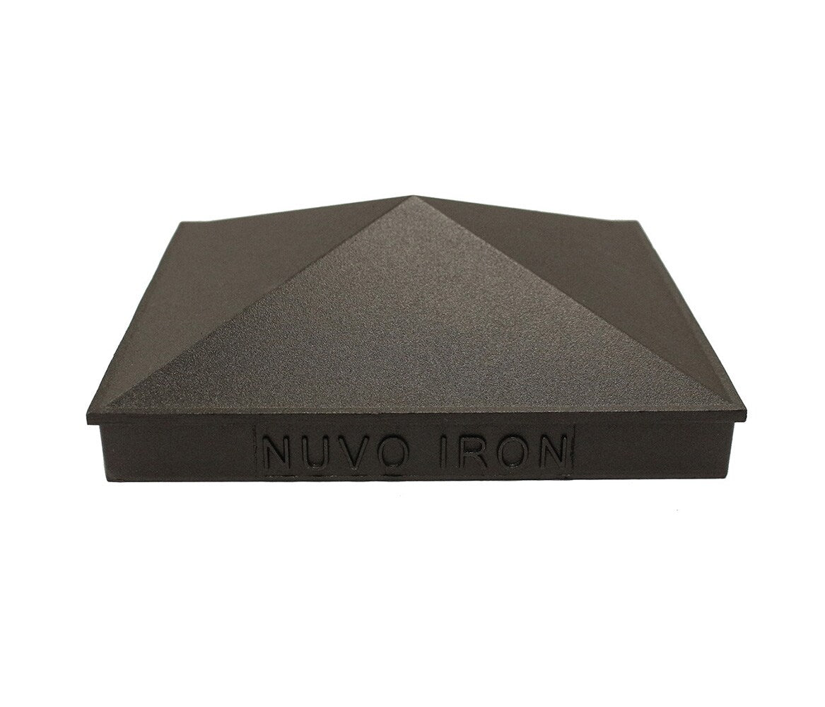 Nuvo Iron 4-in x 6-in Black Aluminum Deck Post Cap