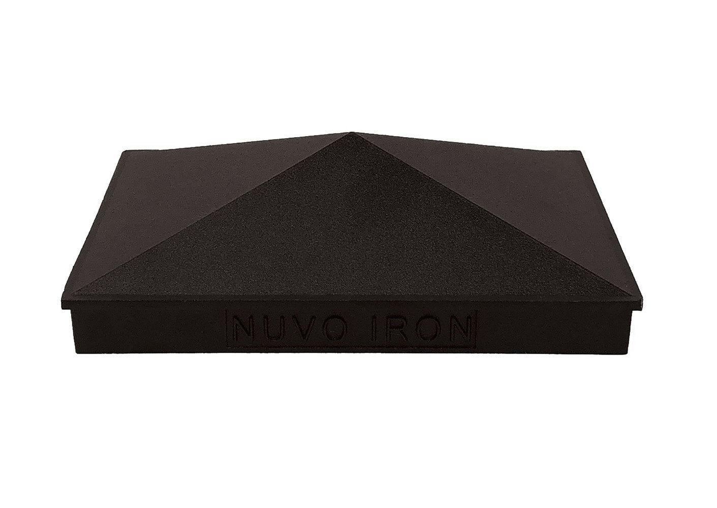 Nuvo Iron 4-in x 6-in Black Aluminum Deck Post Cap
