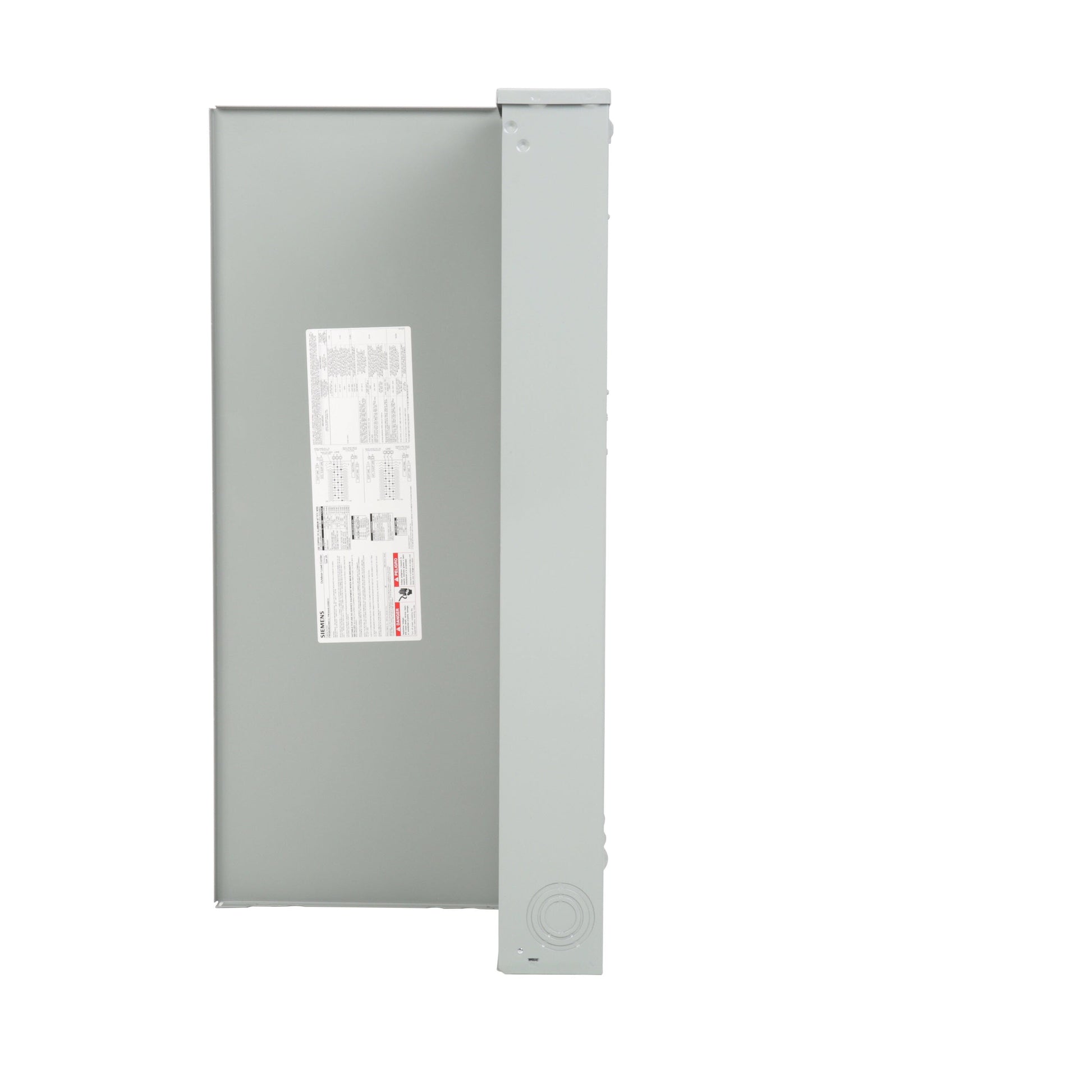 Siemens PL 200-Amp 30-space load center - side view