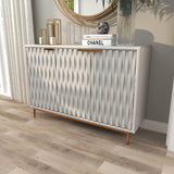 Grayson Lane White 1 Shelf and 3 Doors Accent Chest