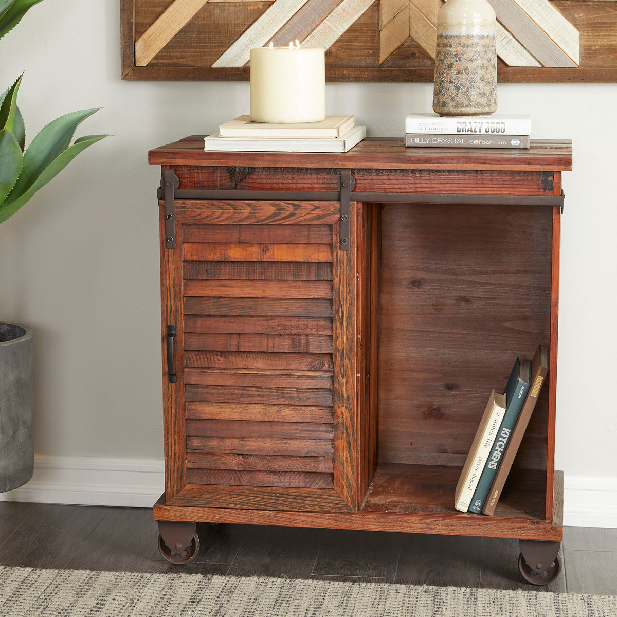 Grayson Lane Brown Pine 2-Drawer Accent Chest