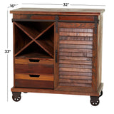 Grayson Lane Brown Pine 2-Drawer Accent Chest