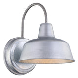 Portfolio Ellicott 10.75-in H Galvanized Dark Sky E26 Outdoor Wall Light