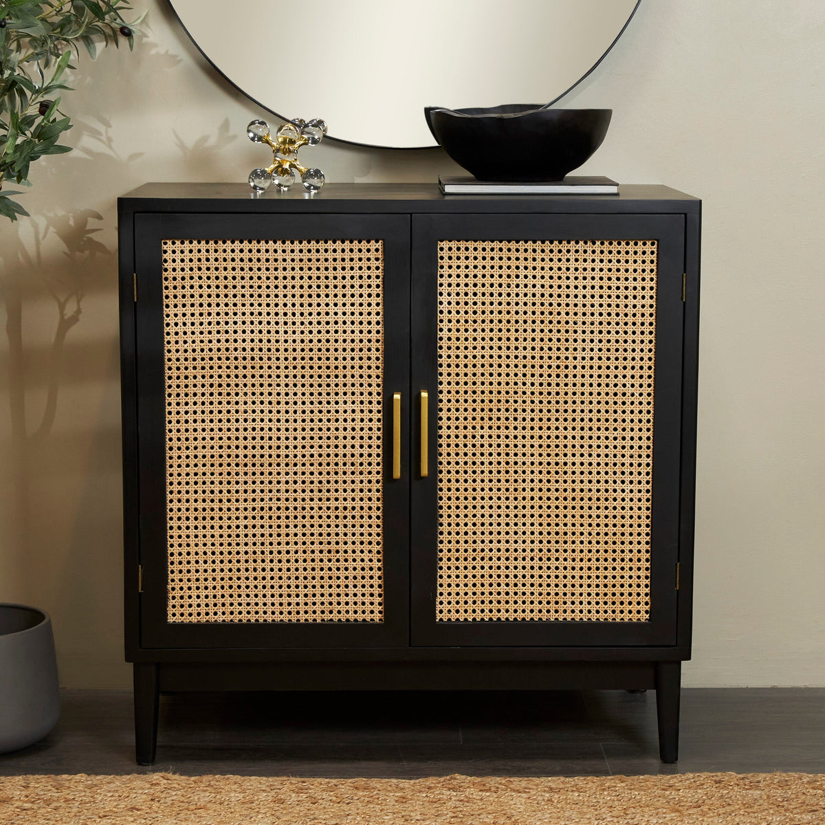 Grayson Lane Black Accent Cabinet Accent Chest