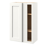 allen + roth Aveley 24-in W x 36.125-in H x 12-in D Linen Blind Corner Wall Fully Assembled Cabinet (Flat Panel Shaker Style)