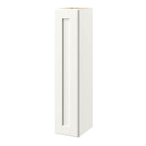 allen + roth Aveley 9-in W x 39.125-in H x 12-in D Linen Wall Fully Assembled Cabinet (Flat Panel Shaker Door Style)