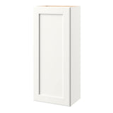 allen + roth Aveley 18-in W x 39.125-in H x 12-in D Linen Wall Fully Assembled Cabinet (Flat Panel Shaker Door Style)