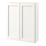 allen + roth Aveley 36-in W x 42-in H x 12-in D Linen Wall Fully Assembled Cabinet (Flat Panel Shaker Door Style)