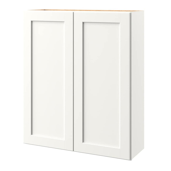 allen + roth Aveley 36-in W x 42-in H x 12-in D Linen Wall Fully Assembled Cabinet (Flat Panel Shaker Door Style)