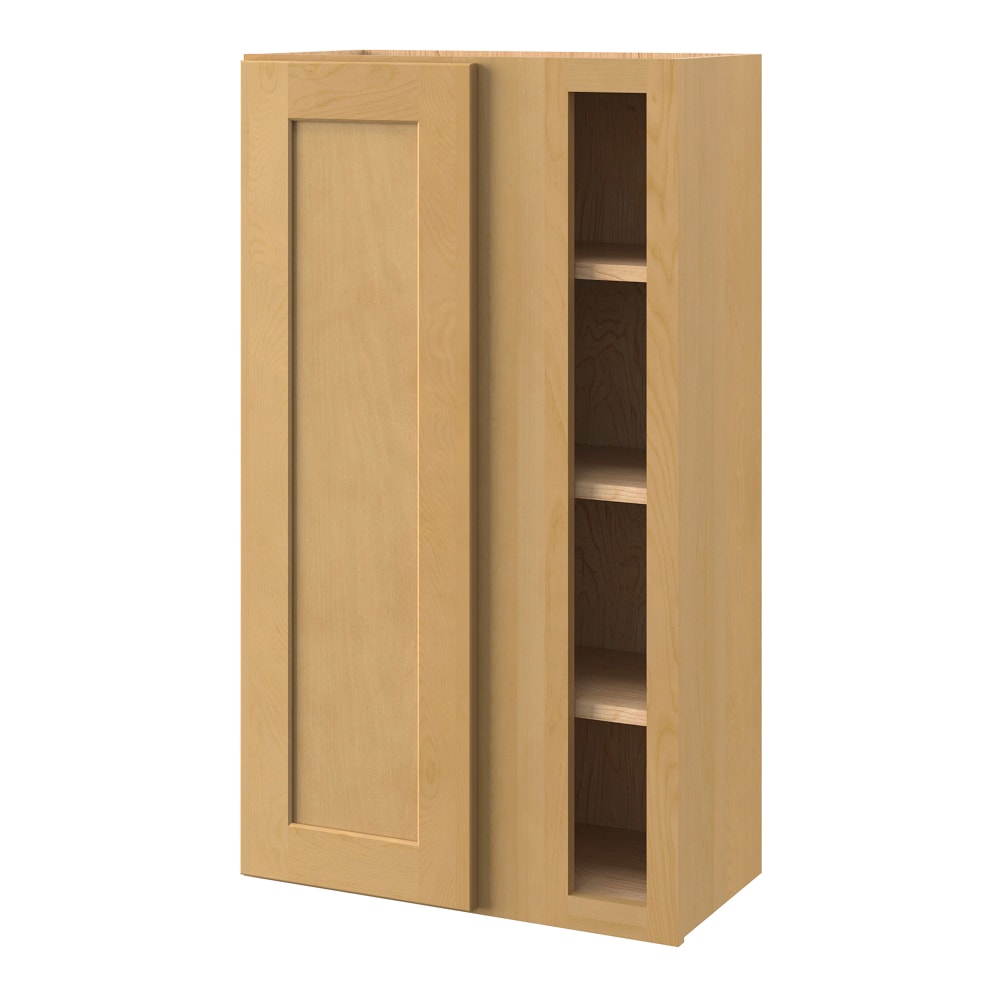 allen + roth Innsbrook 24-in W x 42.125-in H x 12-in D Rye Blind Corner Wall Fully Assembled Cabinet (Flat Panel Square Style)