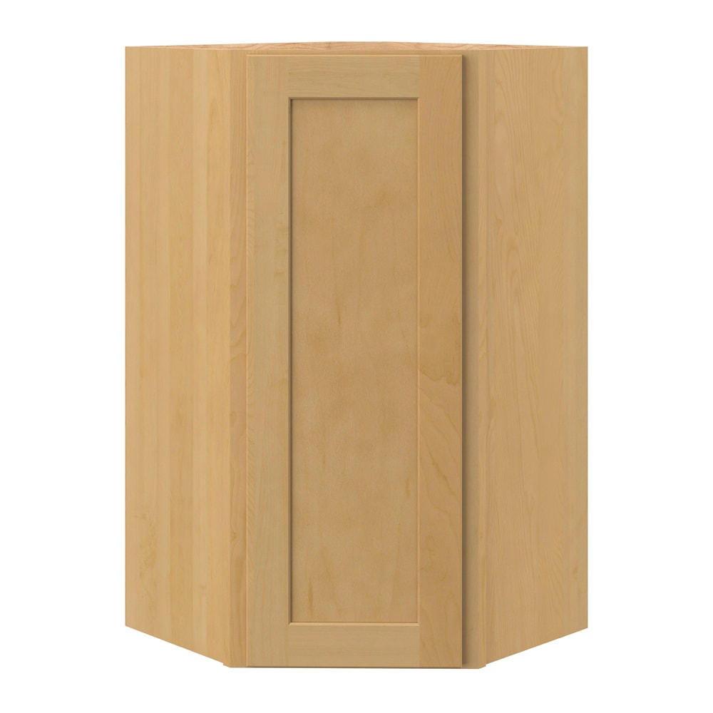 allen + roth Innsbrook 24-in W x 39.125-in H x 12-in D Rye Diagonal Wall Fully Assembled Cabinet (Flat Panel Shaker Door Style)