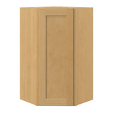 allen + roth Innsbrook 24-in W x 39.125-in H x 12-in D Rye Diagonal Wall Fully Assembled Cabinet (Flat Panel Shaker Door Style)