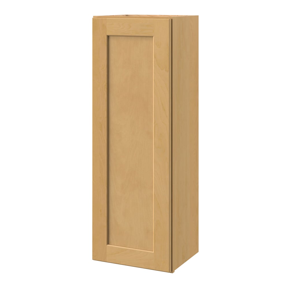 allen + roth Innsbrook 15-in W x 39.125-in H x 12-in D Rye Wall Fully Assembled Cabinet (Flat Panel Shaker Door Style)