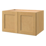 allen + roth Innsbrook 36-in W x 21-in H x 24-in D Rye Wall Fully Assembled Cabinet (Flat Panel Shaker Door Style)