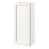 allen + roth McKeller 18-in W x 42.125-in H x 12-in D Linen Wall Fully Assembled Cabinet (Flat Panel Square Door Style)
