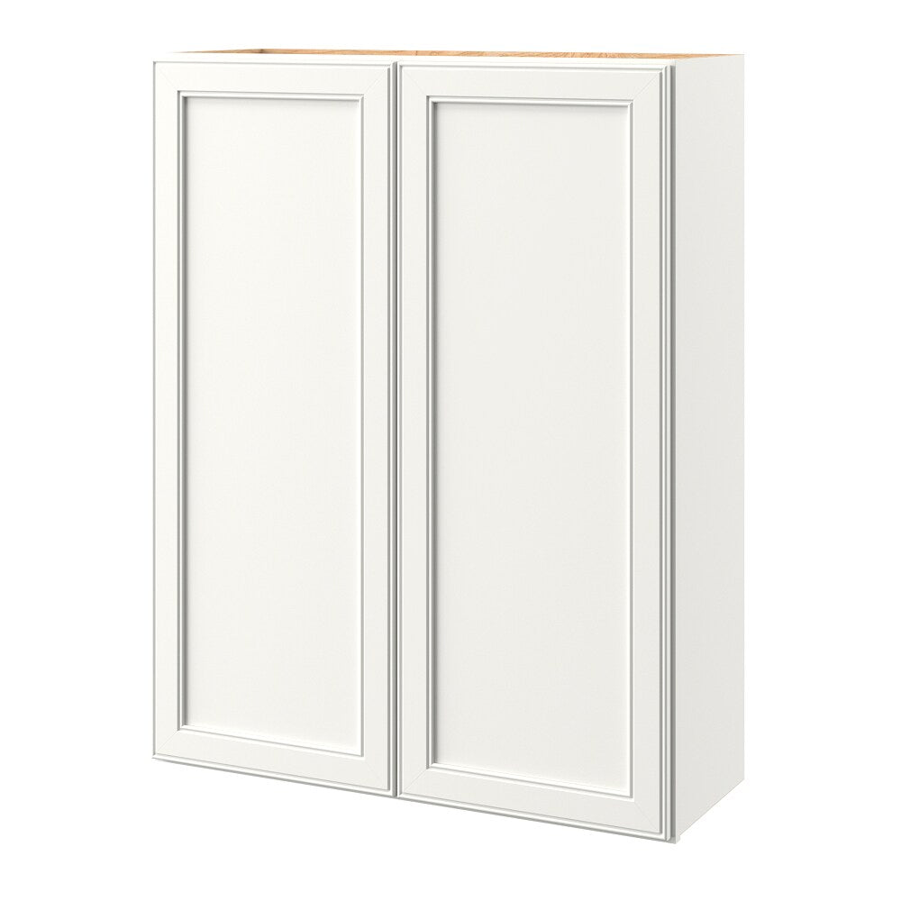 allen + roth McKeller 33-in W x 39-in H x 12-in D Linen Wall Fully Assembled Cabinet (Flat Panel Square Door Style)