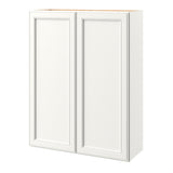 allen + roth McKeller 33-in W x 39-in H x 12-in D Linen Wall Fully Assembled Cabinet (Flat Panel Square Door Style)