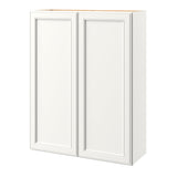 allen + roth McKeller 33-in W x 42-in H x 12-in D Linen Wall Fully Assembled Cabinet (Flat Panel Shaker Door Style)