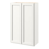 allen + roth McKeller 27-in W x 39.125-in H x 12-in D Linen Wall Fully Assembled Cabinet (Flat Panel Mitered Door Style)