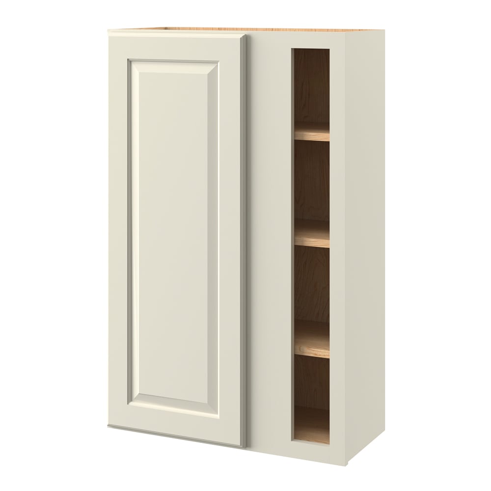 allen + roth Pattingham 27-in W x 42.125-in H x 12-in D Harbor Blind Corner Wall Fully Assembled Cabinet (Raised Panel Square Style)