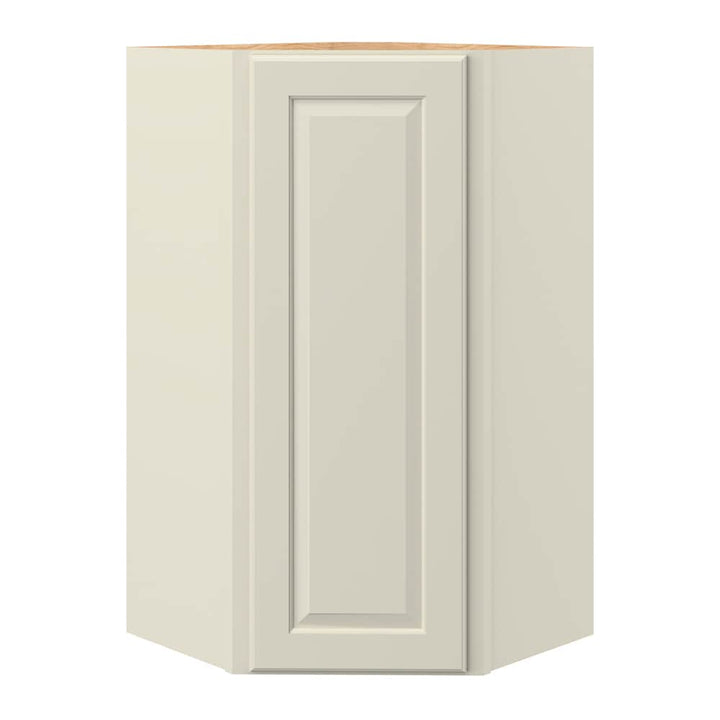 allen + roth Pattingham 24-in W x 42.125-in H x 12-in D Harbor Diagonal Corner Wall Fully Assembled Cabinet (Raised Panel Square Style)