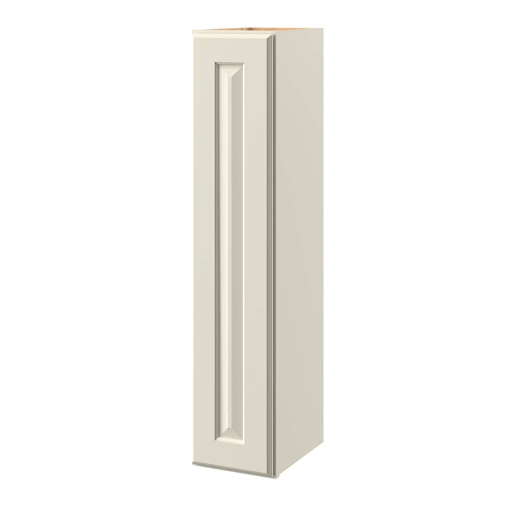 allen + roth Pattingham 9-in W x 42.125-in H x 12-in D Harbor Wall Fully Assembled Cabinet (Raised Panel Square Door Style)