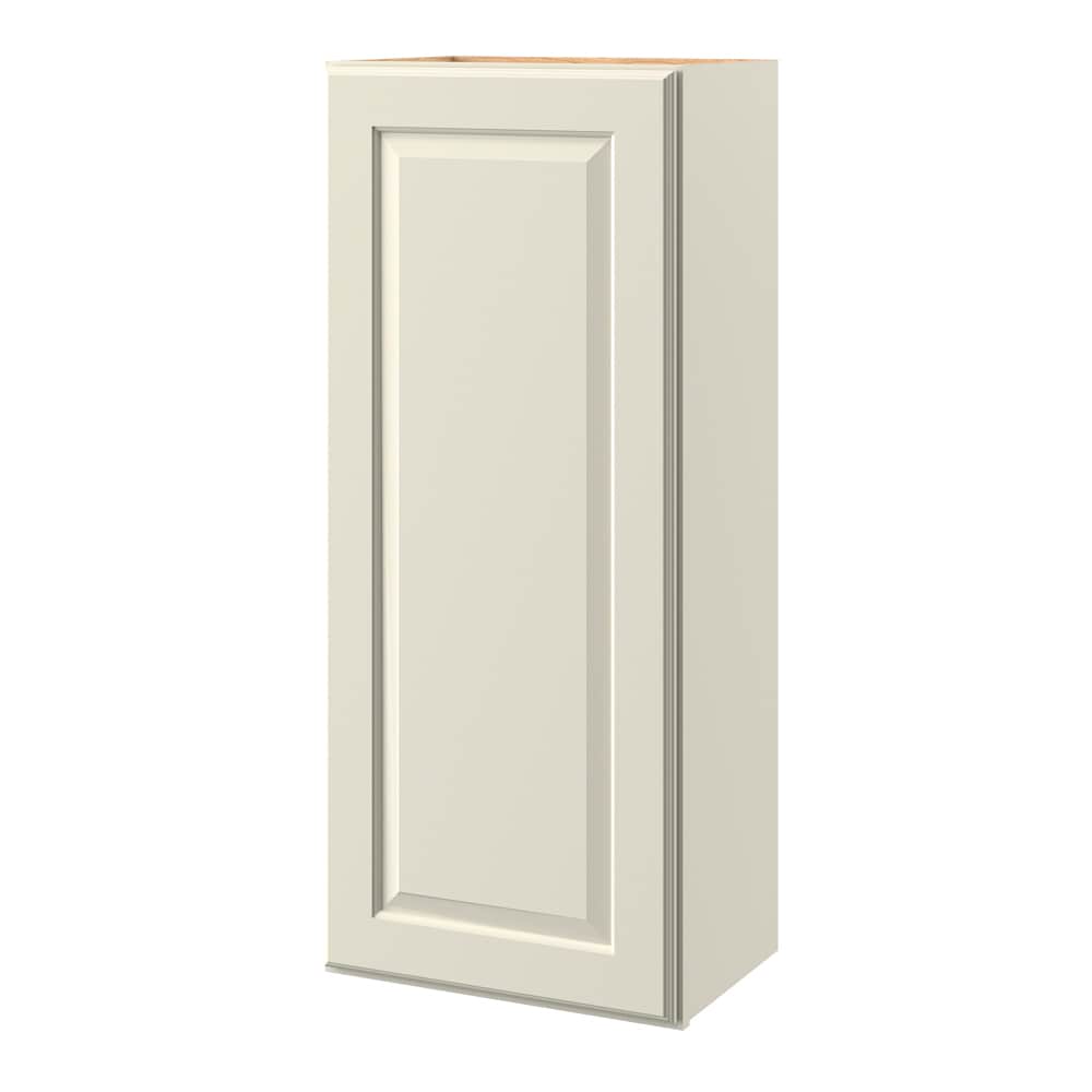 allen + roth Pattingham 18-in W x 39.125-in H x 12-in D Harbor Wall Fully Assembled Cabinet (Raised Panel Square Door Style)