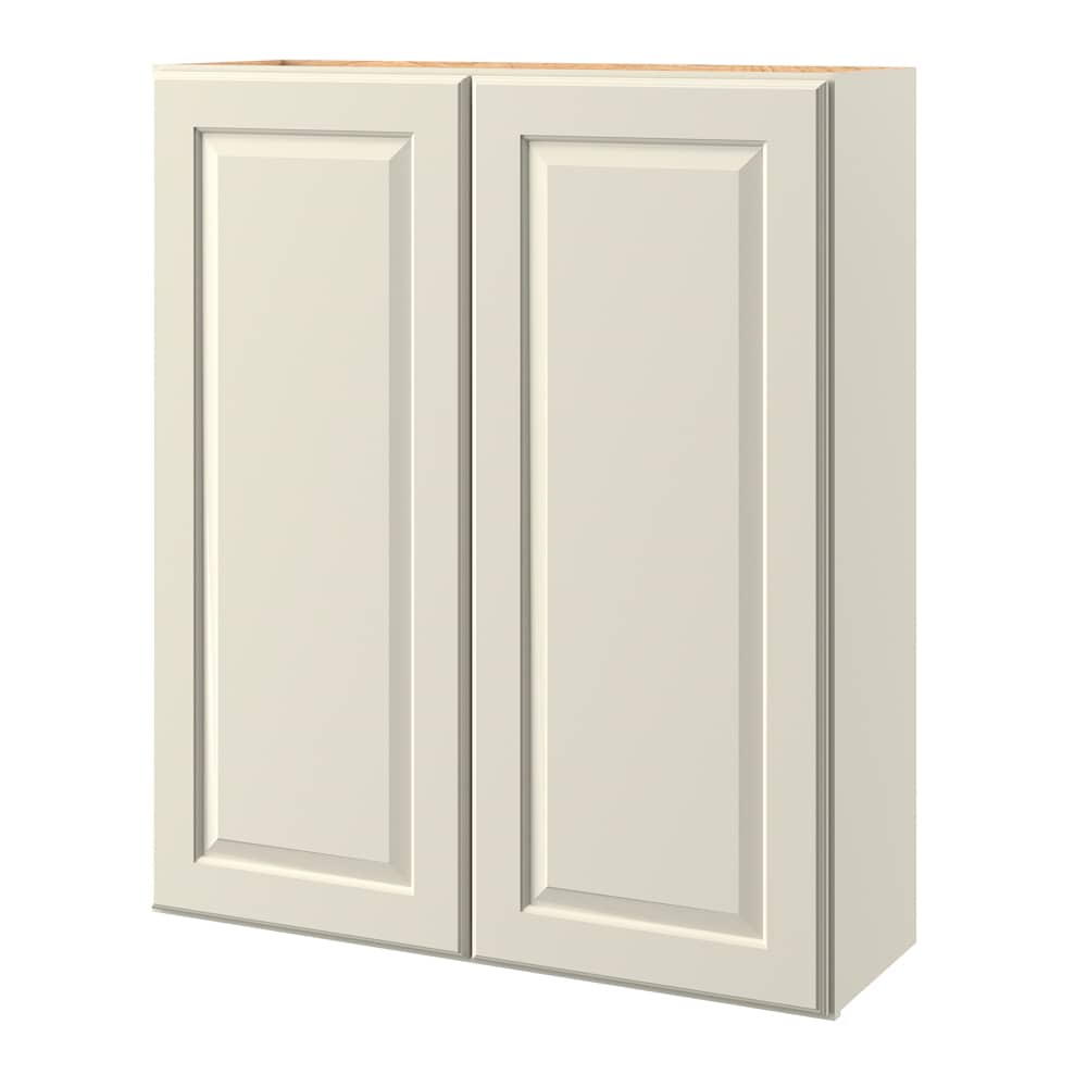 allen + roth Pattingham 36-in W x 42-in H x 12-in D Harbor Wall Fully Assembled Cabinet (Raised Panel Square Door Style)