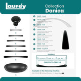 Laurey Danica 5-1/16-in (128mm) Center to Center Matte Black Arch Handle Drawer Pull