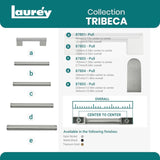 Laurey Tribeca 3-3/4-in (96mm) Center to Center Satin Nickel Rectangular Handle Drawer Pull